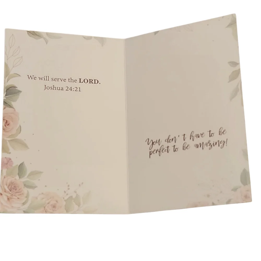 24 Piece Gersonial Christian Floral Scripture Greeting Cards Set